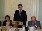 Ribal Al-Assad speaks about the Campaign for Democracy and Freedom in Syria and the dangers posed by Iran at London's Rotary Club 